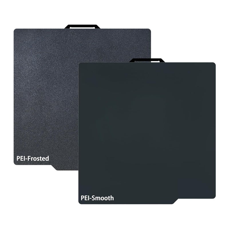 GOMENL Double Sided Black Smooth PEI +Black Textured PEI Build Plate, 257x257mm PEI Build Plate for Bambu Lab P1P/P1S /X1/X1C/A1 3D Printer, 3D Printer Spring Steel Removable Platform - Image 1